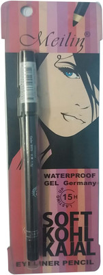 

Meilin Waterprooff Gel Germany 15 H Soft Kohal kajal 1 g(Black)