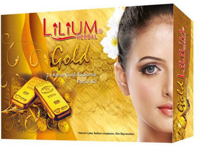 LiLium Herbal 24 Karat Gold Radiance Facial Kit-80g 80 g