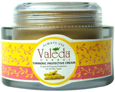 

Valeda Herbal Turmeric Protective Cream for Fair and Glowing Skin - with Coconut Butter & Wheat Germ Oil - by Dr Seema Bali(30 g)