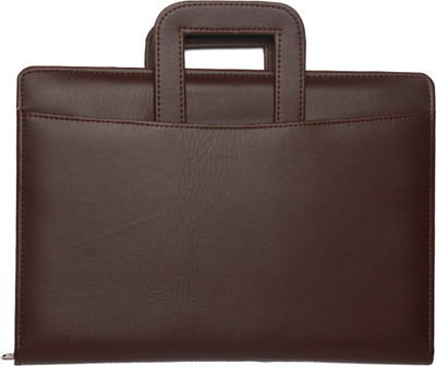 

Nishtha Creations Faux Leather Office File Folder Hand Bag(Set Of 1, Brown)