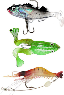 

Hunting Hobby Soft Bait Silicone Fishing Lure(Pack of 3, Size 9)