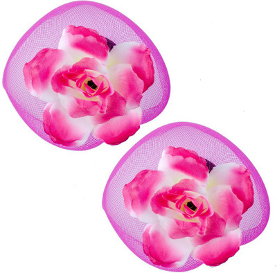

Kabello Rose Fabric Flower With Pin Brooch Accessories Hair Clip(Pink)