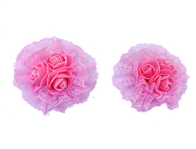 

BinnG PINK FLOWERS Hair Clip(Pink)