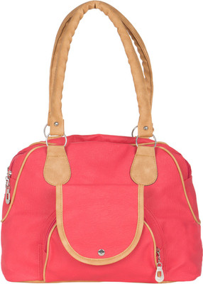 

Cottage Hand-held Bag(Pink, Beige), Beige;pink