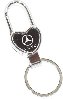 

Aura Unique Heart Shape Mercedes Benz Logo Key Chain
