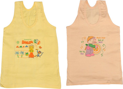 

IndiWeaves Camisole Bodysuit Slip For Girls(Yellow, Pack of 2, Beige;yellow