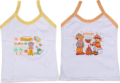 

IndiWeaves Camisole Bodysuit Slip For Girls(White, Pack of 2