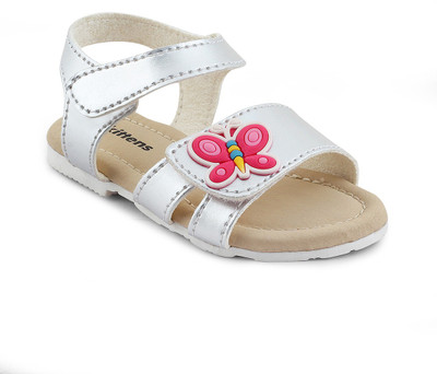 

KITTENS Girls Buckle Flats(Silver