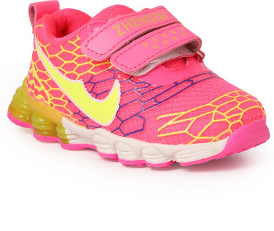 

N Five Girls Velcro Casual Boots(Multicolor, Pink
