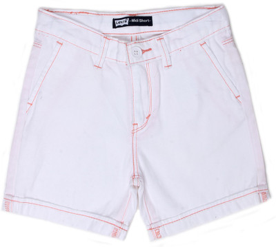 60% OFF on Levi's Short For Girls Casual Solid Cotton(White, Pack of 1) 60% OFF on Levi's Short For Girls Casual Solid Cotton(White, Pack of 1)
