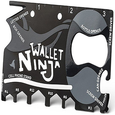 

Edwin Clark 18 Tools In 1 Ninja Wallet Toolkit Multi Tool(Multicolor)