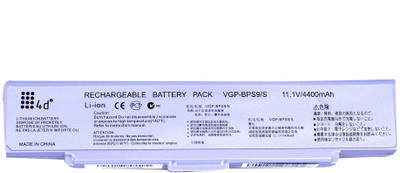 

4d VGP-BPS9A VGP-BPS10 LAPTOP BATTERY PCG-6S4M VGP-BPS9 SILVER 6 Cell Laptop Battery