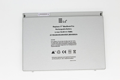 

4d MacBook Pro 17 inch A1189 A1151 A1212 A1229 A1261 MA092 SILVER 6 Cell Laptop Battery