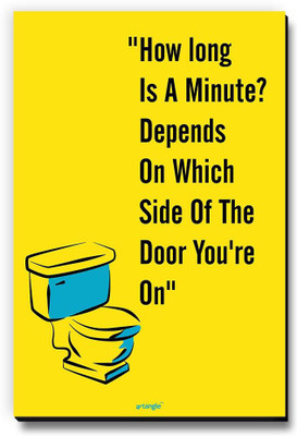 Seven Rays How Long Is A Minute Depends On Which SIde Of The Door You Are On Fridge Magnet Pack of 1 Seven Rays Magnets