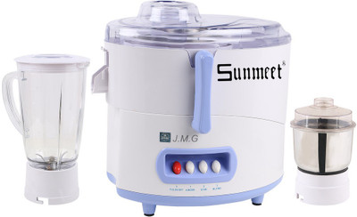 

Sunmeet Sunmeet JMG 450 W Juicer Mixer Grinder(White, 2 Jars)