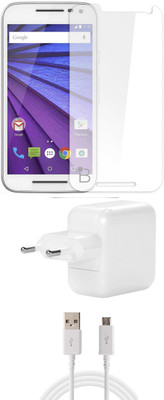 FELICITY Screen Protector Accessory Combo for Moto G3(Transparent)