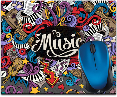 

Maison N Mode Music Guitar Printed Mouse Pad Mousepad(Multicolour)