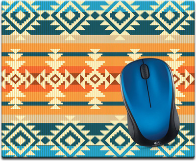 

Maison N Mode Orange Pattern Printed Mouse Pad Mousepad(Multicolour)