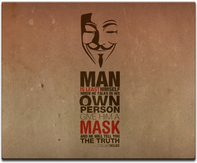 

Maison N Mode Man Mask Printed Mouse Pad Mousepad(Multicolour)
