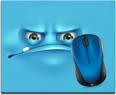 

Maison N Mode Blue Eyes Printed Mouse Pad Mousepad(Multicolour)