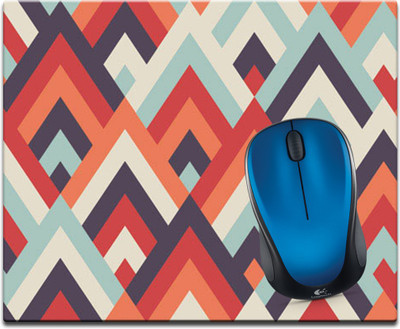 

Maison N Mode Color Triangle Printed Mouse Pad Mousepad(Multicolour)