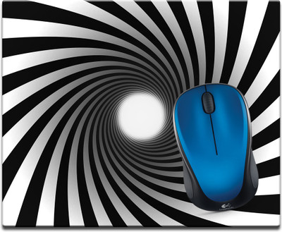 

Maison N Mode 3D Bk Wh Hole Printed Mouse Pad Mousepad(Multicolour)