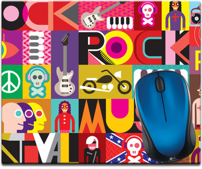 

Maison N Mode Music Face Printed Mouse Pad Mousepad(Multicolour)