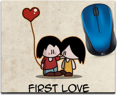 

Maison N Mode First Love Printed Mouse Pad Mousepad(Multicolour)