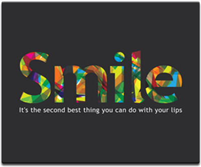 

Maison N Mode Smile Printed Mouse Pad Mousepad(Multicolour)