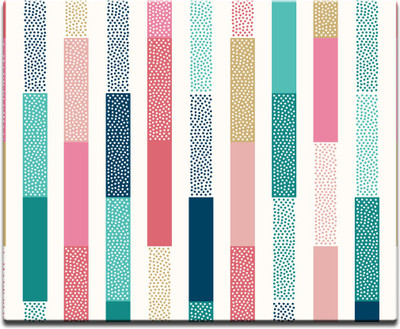 

Maison N Mode Dot Strip Printed Mouse Pad Mousepad(Multicolour)