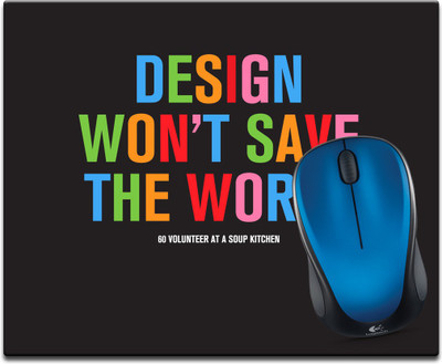 

Maison N Mode Save The World Printed Mouse Pad Mousepad(Multicolour)
