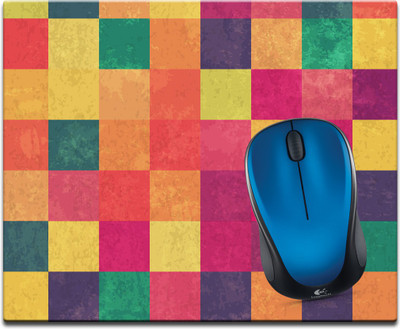 

Maison N Mode Color Check Printed Mouse Pad Mousepad(Multicolour)