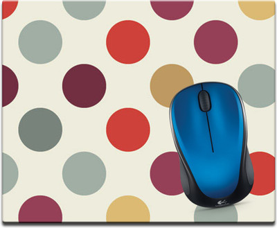 

Maison N Mode Color Circle Printed Mouse Pad Mousepad(Multicolour)