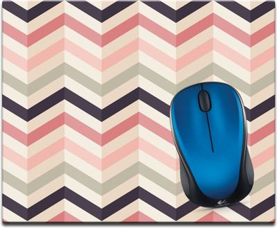 

Maison N Mode 3D Zig Zag Printed Mouse Pad Mousepad(Multicolour)