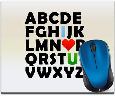 

Maison N Mode A B C D Printed Mouse Pad Mousepad(Multicolour)