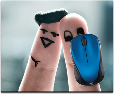 

Maison N Mode Cap Funny Finger Printed Mouse Pad Mousepad(Multicolour)