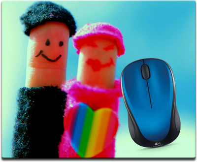 

Maison N Mode Funny Finger Printed Mouse Pad Mousepad(Multicolour)