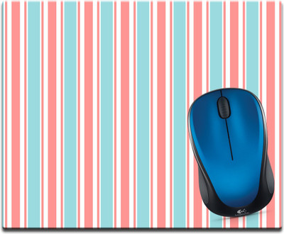 

Maison N Mode Pink Strip Printed Mouse Pad Mousepad(Multicolour)