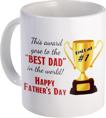

SKY TRENDS Gift For Fathers Day In Coffee His Anniversary/Birthday Present JSD-002 Ceramic Mug(350 ml), Multicolor