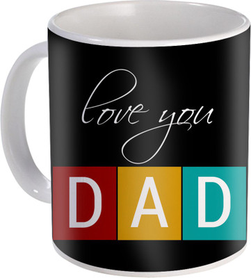

SKY TRENDS Gift For Fathers Day In Coffee His Anniversary/Birthday Present JSD-082 Ceramic Mug(350 ml), Multicolor