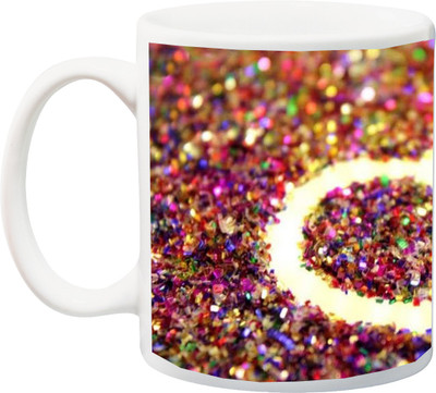 

ME&YOU Beautiful Special color 3D Printed Ceramic Mug(325 ml), Multicolor