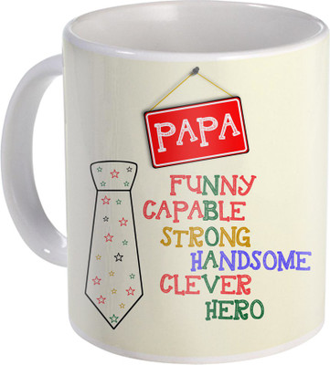 

SKY TRENDS Gift For Fathers Day In Coffee His Anniversary/Birthday Present JSD-067 Ceramic Mug(350 ml), Multicolor