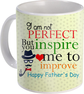 

SKY TRENDS Gift For Fathers Day In Coffee His Anniversary/Birthday Present JSD-072 Ceramic Mug(350 ml), Multicolor