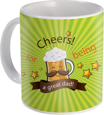 

SKY TRENDS Gift For Fathers Day In Coffee His Anniversary/Birthday Present JSD-044 Ceramic Mug(350 ml), Multicolor
