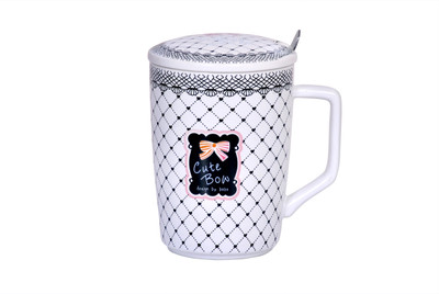 

JR EVENTS CUTE BOW Ceramic Mug(300 ml), Multicolor