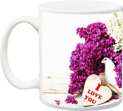 

ME&YOU Gift For Husband/wife/boyfriend/girlfriend/couple On Valentine's Day I Love You Beautiful 3d Printed Ceramic Mug(325 ml), Multicolor