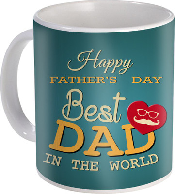 

SKY TRENDS Gift For Fathers Day In Coffee His Anniversary/Birthday Present JSD-005 Ceramic Mug(350 ml), Multicolor