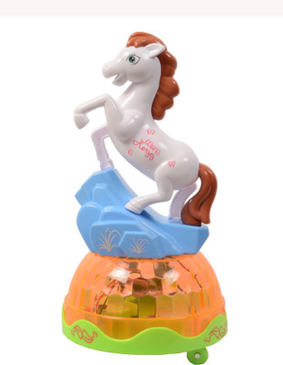 

Deep Rotatng Horse With Music And Colorful Lights(Multicolor)