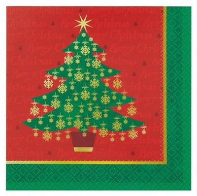 

Funcart Funcart Golden Christmas Beverage Napkins Multicolor Napkins(16 Sheets)