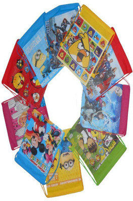 

13-HI-13 Themed Flowers Art Plastic Pencil Box(Set of 10, Multicolor)